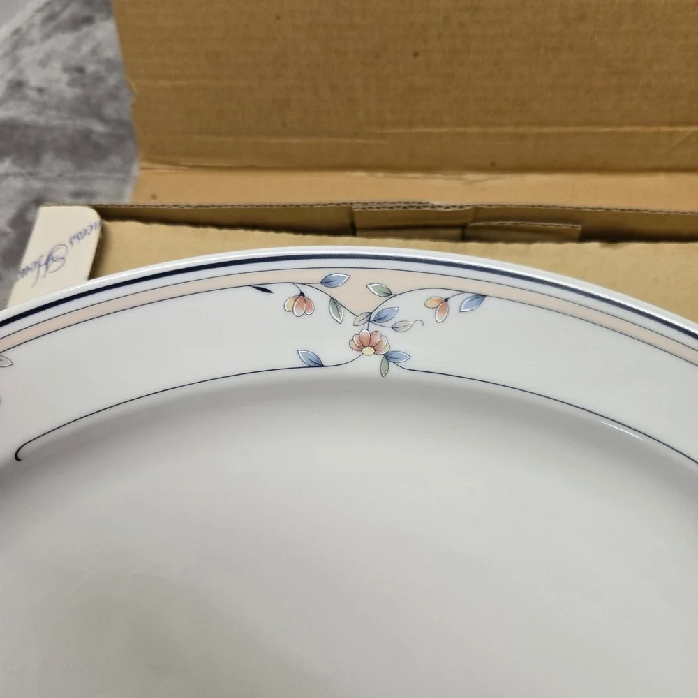 Princess House Heritage Blossom Oval Serving Platter Fine Porcelain Japan 661